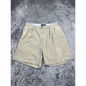 Vintage Polo Ralph Lauren Shorts Mens 38 Khaki Classic Golf Short Pleated Chino